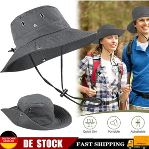 Sonnenhut Herren Sommerhut UV-Schutz 50+ Wanderhut Fischerhut Trekking Faltbar - Bild 1 von 14