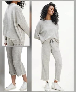 Splendid 2 PC OUTFIT Ponte Heathered SWEATPANT & SWEATSHIRT Sz XL NWT - Picture 1 of 11