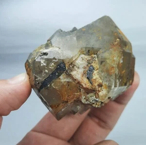 Hematite Included Gray quartz crystal from zagi mountains kpk pakistan - Picture 1 of 9