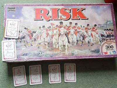 SELECTION OF REPLACEMENT SPARES FOR 1992 RISK BOARD GAME Europe CARDS - choose - Image 1 of 3