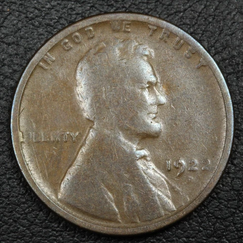 1922 Weak D Lincoln Wheat Copper Cent Cover