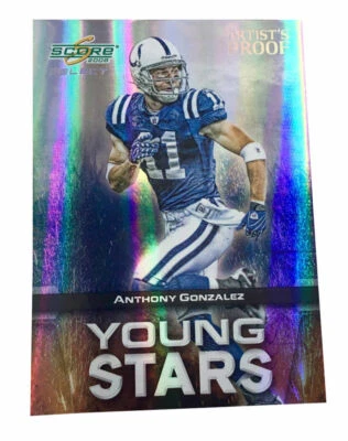 2008 Score Select - Young Stars Artist's Proof #YS-2 Anthony Gonzalez Colts /32 - Image 1 of 2