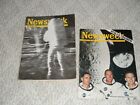 2 vintage newsweek magazines jan 6 1969 & july 28 1969  apollo 8 and apollo 11
