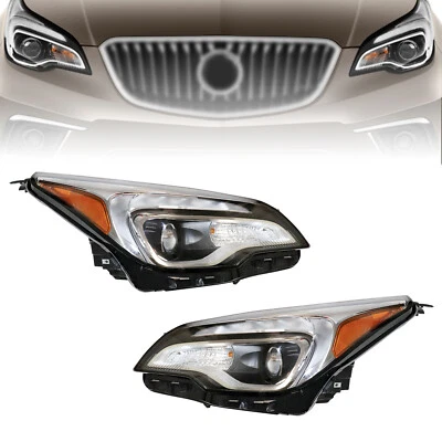 For Buick Envision 2016-2018 Left & Right Side Xenon LED DRL Headlamps Headlight - Image 1 of 4