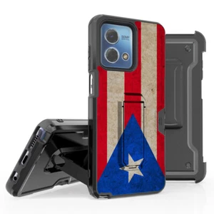 RED BLUE BLACK STAND + Belt Clip Cover Case For MOTOROLA G STYLUS 5G 2023 PHONE - Picture 1 of 2