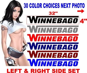 WINNEBAGO RV CAMPER DECAL STICKER REPLACEMENT message me for other size options - Picture 1 of 2