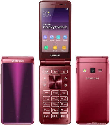 NEW Original Samsung Galaxy Folder2 SM-G1650 Dual SIM Flip Unlocked SmartPhone - Image 1 of 4