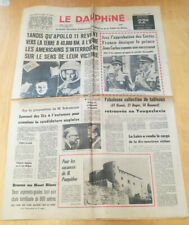 Zeitung Le Dauphine 23 Juli 1969 Apollo Xi Lune Rückkehr Zu Die Terre