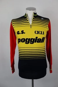 SANTINI SMS MAGLIA CICLISMO UOMO TG. 4 MAN SHIRT SPORT VINTAGE LANA - Picture 1 of 8