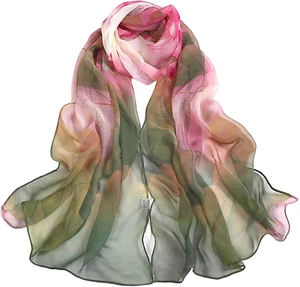 Scarfs for Women Lightweight Fashion Scarves Print Floral Pattern Scarf Shawl Wr - Picture 1 of 12
