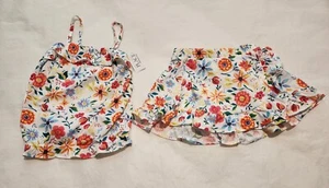 NWT Children's Place Floral Tank Top Skort Outfit 2PC Baby Toddler Girl - Picture 1 of 1