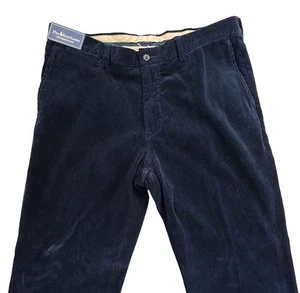 Polo Ralph Lauren The Preston Corduroy Pants Mens 36x29* Navy Blue Straight NEW - Picture 1 of 13