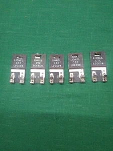 LIONEL CTC POWER LOCK ON SET OF 5 O GAUGE TRAIN TRACK TERMINAL CONNECTOR LOCKON - Picture 1 of 5