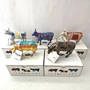 Cow Parade Figur 5 Stück Vintage 2000er OVP bunt Neuheit Sammeln - Bild 1 von 6