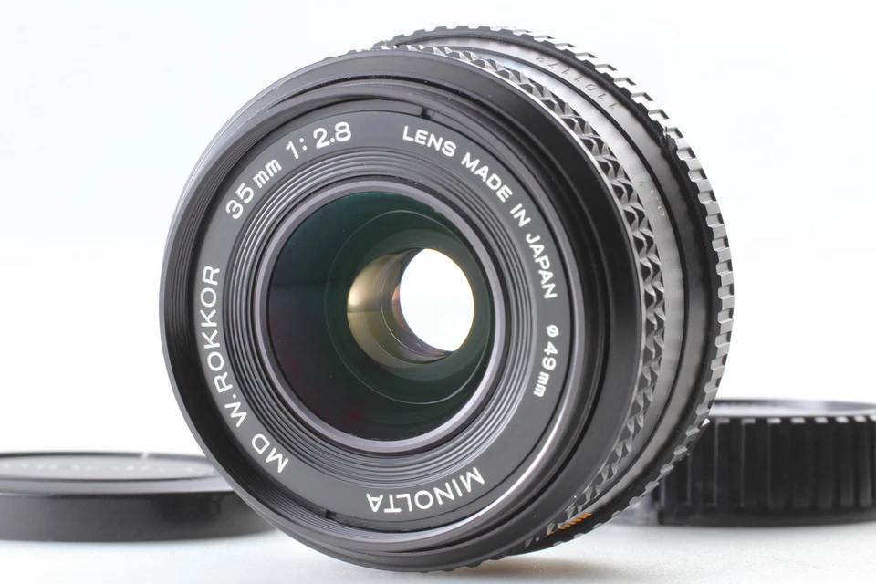 [Near MINT] Minolta MD W.ROKKOR 35mm f/2.8 Wide Angle MF SLR Lens From JAPAN - Image 1 of 4