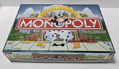 Vintage Parker Brothers Monopoly Deluxe Edition Board Game-Parker Brothers 1998 - Image 1 of 4
