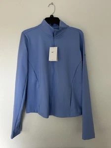 Nike One Damen Royalblau Full Zip Jacke mit Taschen Dri-FIT Gr. L Training Neu mit Etikett - Bild 1 von 20
