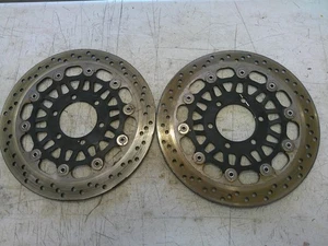 1999-2001 triumph speed triple 955i front left right brake disc rotor set pair - Picture 1 of 7