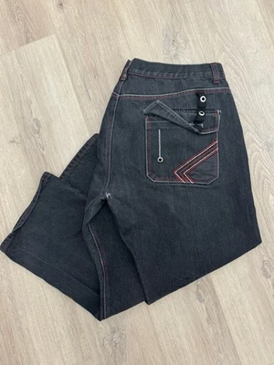 Jeans holgados dorados vintage Y2K Attitude 40x30 Grunge Southpole Ecko Cyber Goth Foto 1 de 4