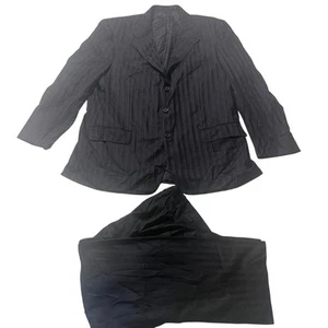 Vintage Stefano Ricci Suit - Wool Silk Blend - Size: 56 - Black/Blue - Picture 1 of 20