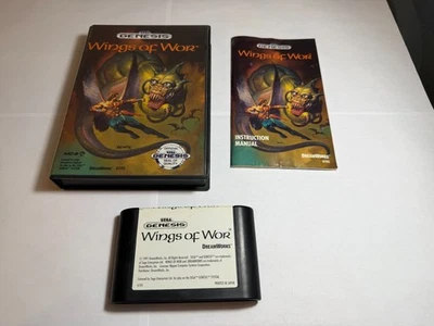 Wings of Wor (Sega Genesis, 1991) Complete CIB - Tested - Authentic - Image 1 of 4