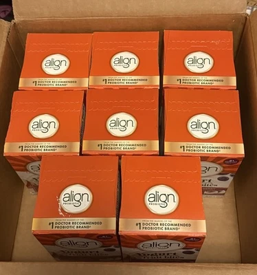(8) boxes Align Probiotic Yogurt Coated Probiotic Fruit Bites Apple Blueberry - Image 1 of 4