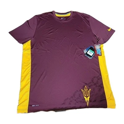 CAMISA NIKE DRI-FIT SS NUEVA CON ETIQUETAS ARIZONA STATE SUN DEVILS TALLA XL  Foto 1 de 4