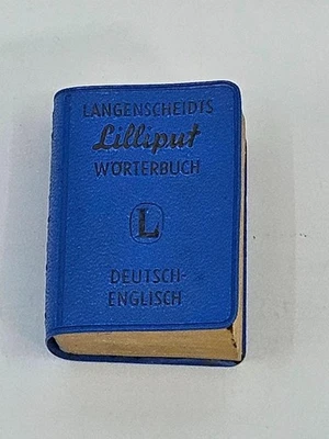 Vtg 1964 Langenscheidts Lilliput German English Translation Mini Dictionary Book - Image 1 of 4