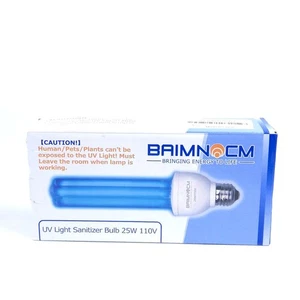 BAIMNOCM 2 Pack UV Light Bulb with Ozone 25 Watt UVC 185nm/254nm White - Picture 1 of 4