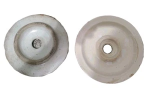 2 x antike Steinzeug Butterdose Deckel 8" - Bild 1 von 6