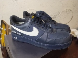 Nike Air Force 1 Low Gore-Tex Navy CK2630-400 Mens Size 11.5 **EUC w/ Box - Picture 1 of 11