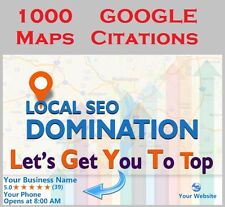 1000 Google Map Citations with NAP for Local SEO .Get Ranked in Top Google