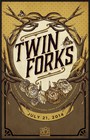 TWIN FORKS 2014 MEMPHIS CONCERT TOUR POSTER - Chris Carrabba, Americana Music