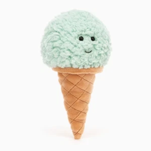 Jellycat Irresistible Mint Ice Cream Cone Plush 7" NWT - Picture 1 of 5