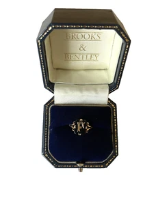 Victorian 9ct Gold Onyx Signet Ring with Initial F Antique Onyx Ring Size L 1/2 - Picture 1 of 17