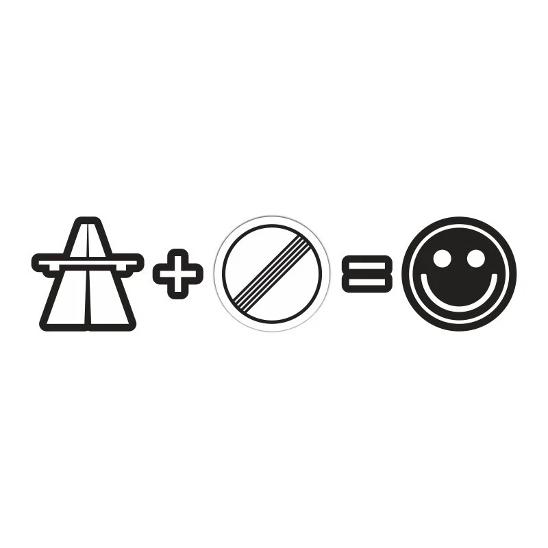 SPAß KOSTET Wetterfester Aufkleber Autobahn kein Tempolimit 16 oder 70cm smiley car Tuning