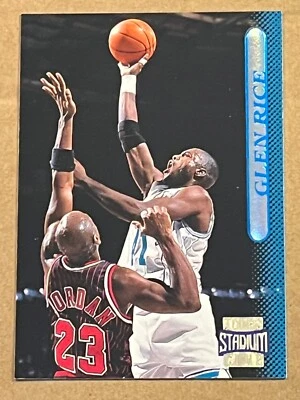 1996-97 Topps Stadium Club - Glen Rice Hornets con Michael Jordan #51 Foto 1 de 2
