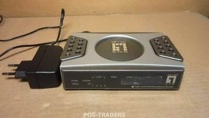LevelOne FBR-1430 - Routeur haut débit 4 ports avec pare-feu intégré VPN avec bloc d'alimentation - Photo 1/4