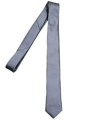 Cravatta Uomo Diamond Grigio Sottile Stretta Cravattino Elegante Cerimonia • 11.23€