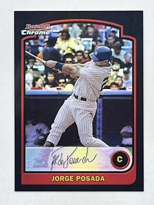 Jorge Posada 2003 Topps Bowman Chrome Refractor #10 Sports MLB New York Yankees - Image 1 of 2