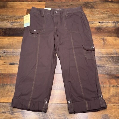 Sonoma Convertible Pants 12 Brown Low Rise Modern Fit Straight New  - Image 1 of 4
