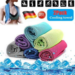 Kühltuch 2er Set,kühlendes Handtuch für Wandern,Laufen,Tennis,Reisen,Kühltücher - Bild 1 von 18