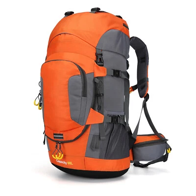 Bolsa de Senderismo para Deportes al Aire Libre 60L Nylon Oxford Gran Capacidad Bolsa Impermeable Foto 1 de 4