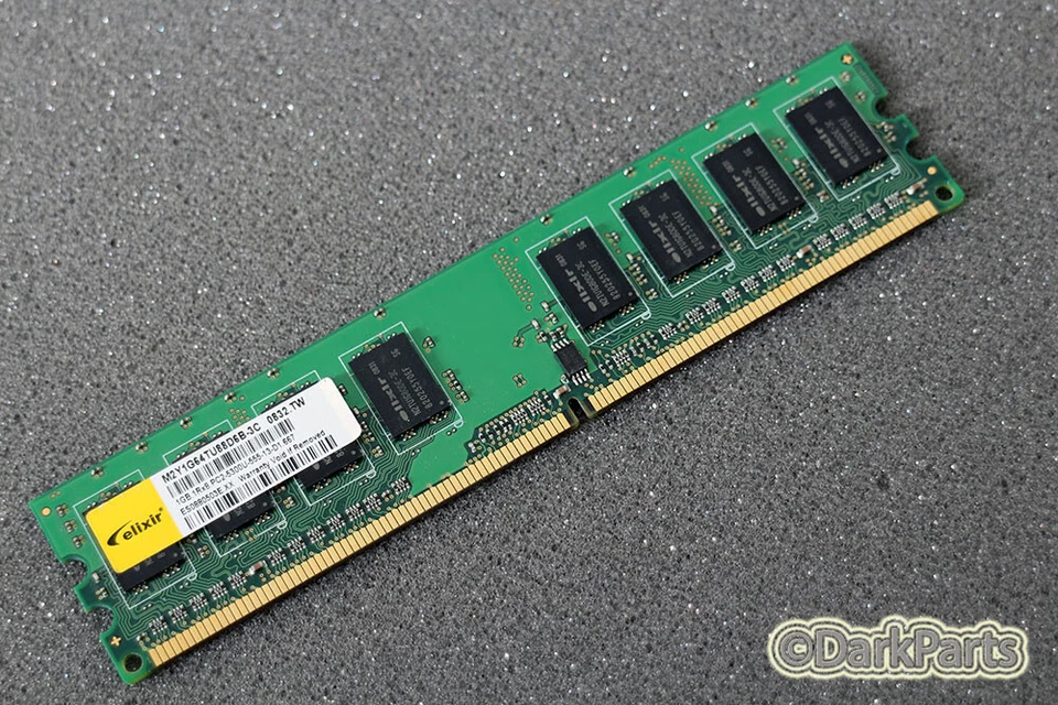 Elixir M2Y1G64TU88D6B-3C PC2-5300U-555-13-D1 1GB Memory RAM DDR2-667MHz - image 1 of 1