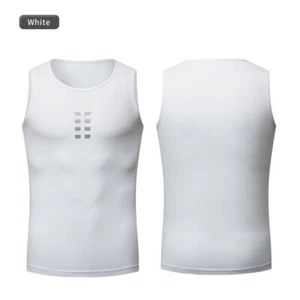 WOSAWE Mens Windproof Cycling Vest Reflective Gilet Waistcoat Sleeveless Jacket - Picture 1 of 16