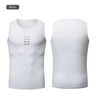 WOSAWE Mens Windproof Cycling Vest Reflective Gilet Waistcoat Sleeveless Jacket - Image 1 of 4