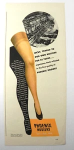 1942 Phoenix Hosiery Print Ad ~ WWII ~ World War II ~ Great Colorful Graphics! - Picture 1 of 7