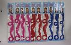 Lot Of Hair Wair Clip In Hair Color. 3 Red, 3 Blue, 4 Pink 10 Total