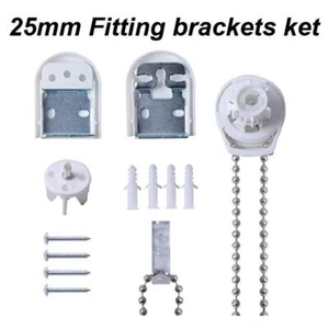 Kit de piezas de reparación de accesorios de persianas enrollables de metal de 25 mm soportes de alta resistencia - Imagen 1 de 3