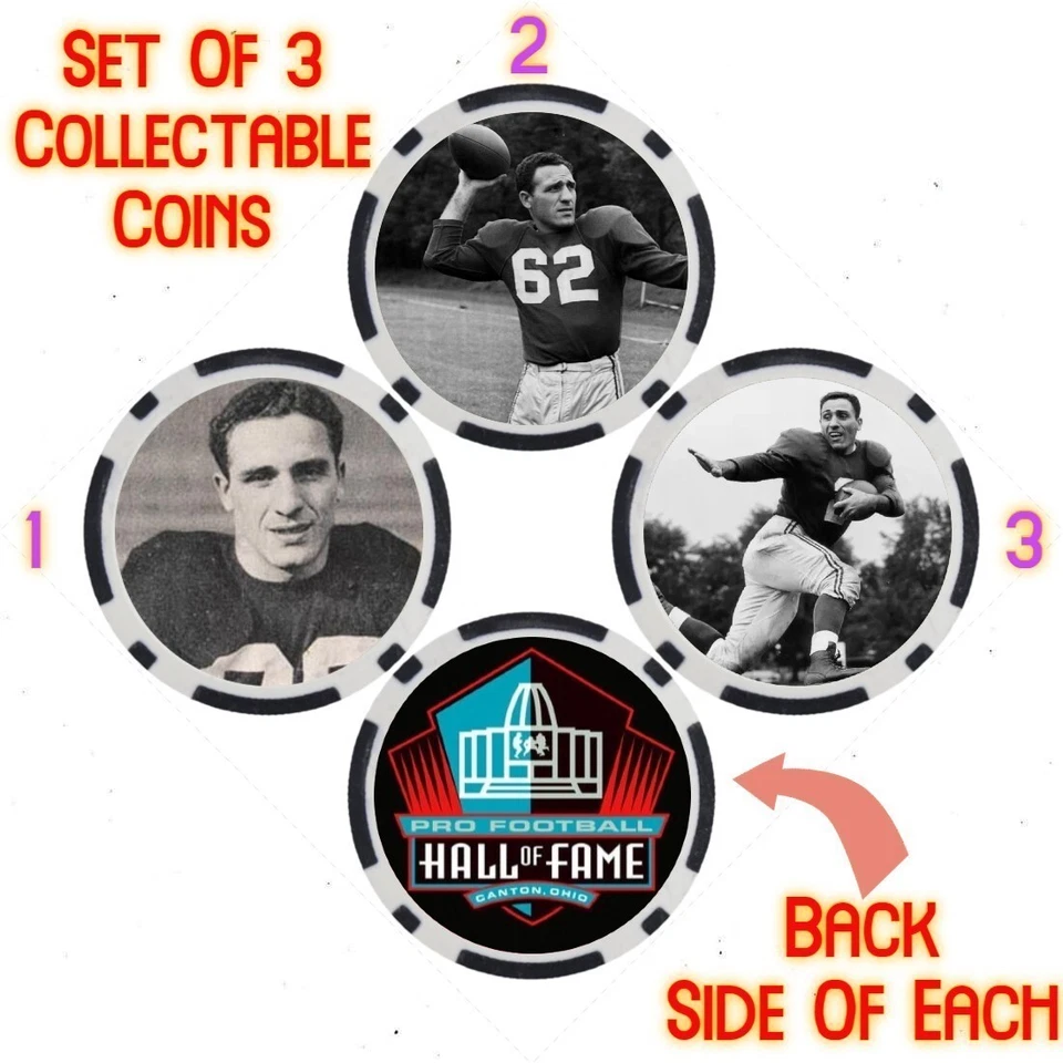 CHARLEY TRIPPI - PRO FOOTBALL HALL OF FAME - COLLECTABLE COIN SET - Image 1 of 2